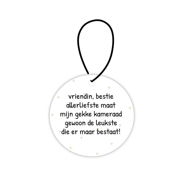 Mini roundie hanger | Vriendin bestie maat