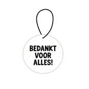 Mini roundie hanger | Bedankt voor alles!