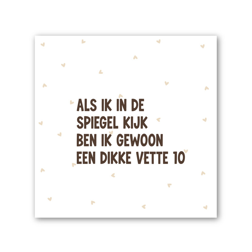 Forex tegeltje | In geschenkverpakking | Als ik in de spiegel kijk