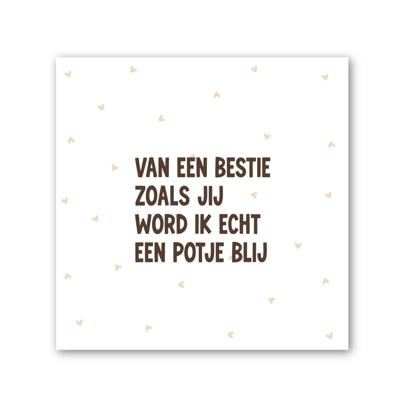Forex tegeltje | In geschenkverpakking | Bestie zoals jij