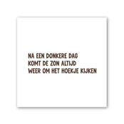 Forex tegeltje | In geschenkverpakking | Na een donkere dag