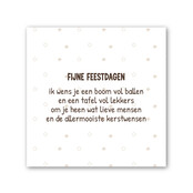 Forex tegeltje | In geschenkverpakking | Fijne feestdagen