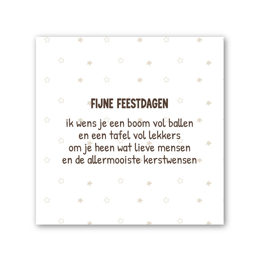 Forex tegeltje | In geschenkverpakking | Fijne feestdagen