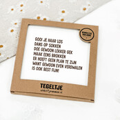 Forex tegeltje | In geschenkverpakking | Gooi je haar los