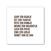 Forex tegeltje | In geschenkverpakking | Loop een blokje