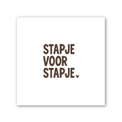 Forex tegeltje | In geschenkverpakking | Stapje voor stapje