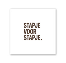 Forex tegeltje | In geschenkverpakking | Stapje voor stapje