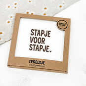 Forex tegeltje | In geschenkverpakking | Stapje voor stapje