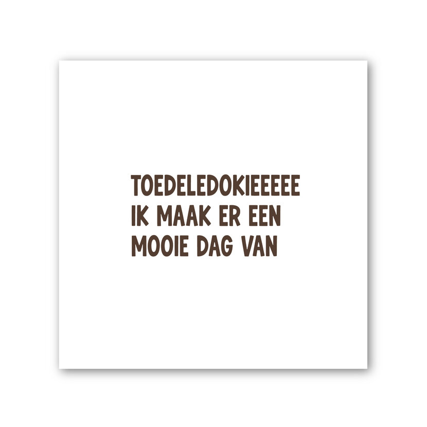 Forex tegeltje | In geschenkverpakking | Toedeledokie