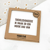 Forex tegeltje | In geschenkverpakking | Toedeledokie
