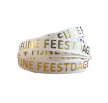 Lint | Fijne feestdagen | Goud | 5 meter