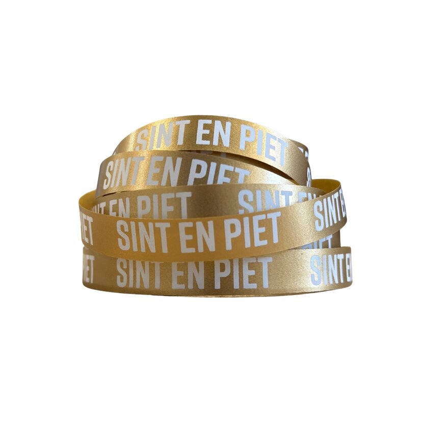 Lint | Sint en piet | Goud | 5 meter