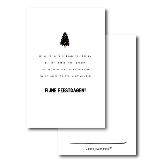 Minikaartje | Kerstgedichtje