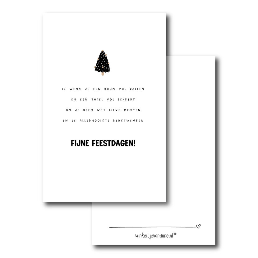 Minikaartje | Kerstgedichtje