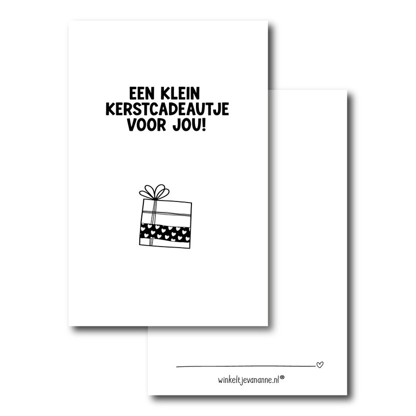Minikaartje | Klein kerstcadeautje