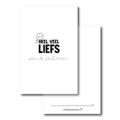 Minikaartje | Lief van de kerstman