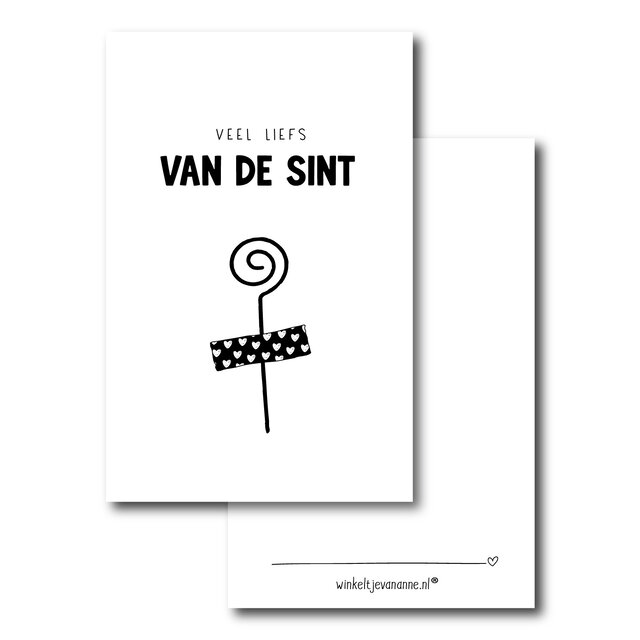 Minikaartje | Liefs van de sint