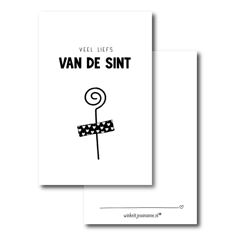 Minikaartje | Lief van de sint