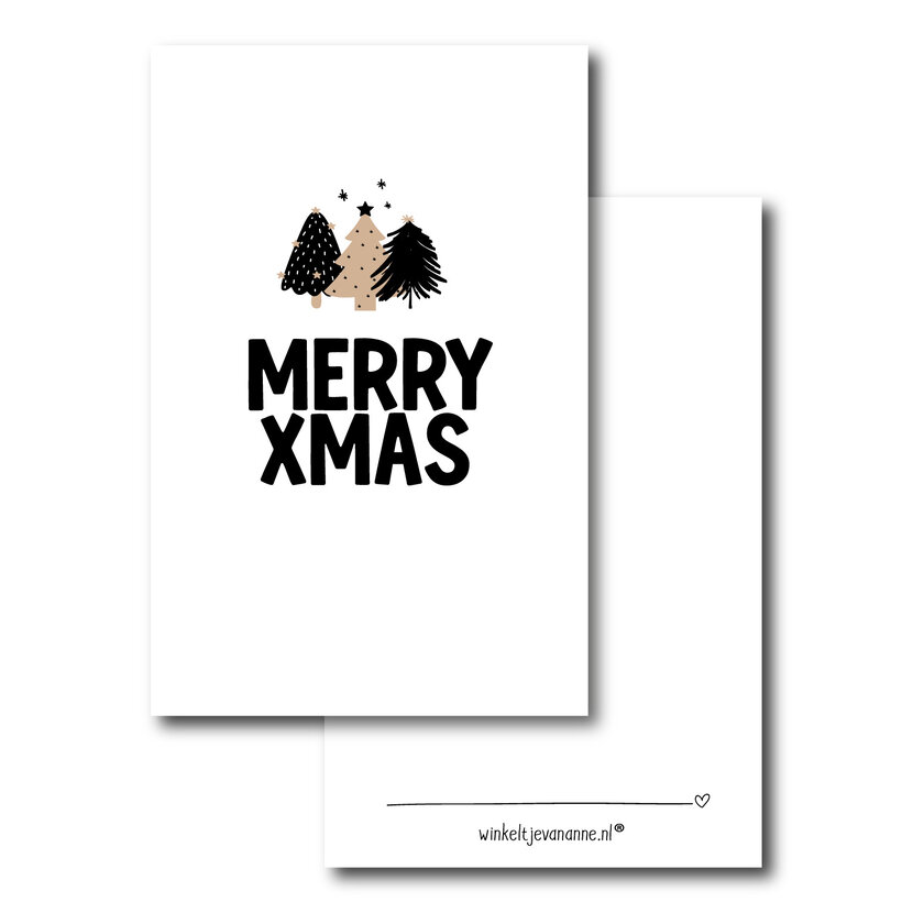 Minikaartje | Merry Xmas