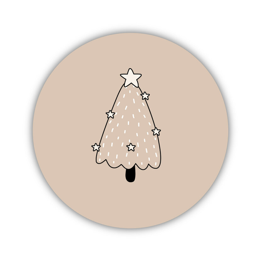 Onderzetter | Zand | Kerstboompje