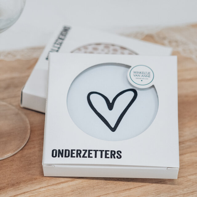 Onderzetter | Beige | Multi hart