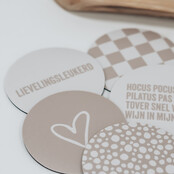 Onderzetter | Beige | Multi hart