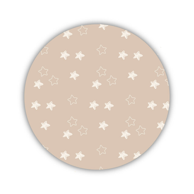 Onderzetter | Beige | Sterretjes