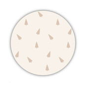 Onderzetter | Beige | Kerstboompjes mix