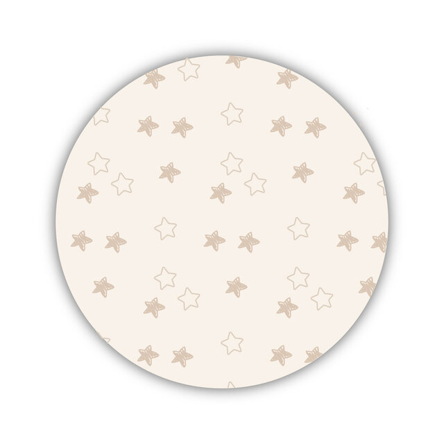 Onderzetter | Beige | Sterretjes