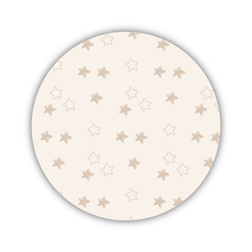 Onderzetter | Beige | Sterretjes