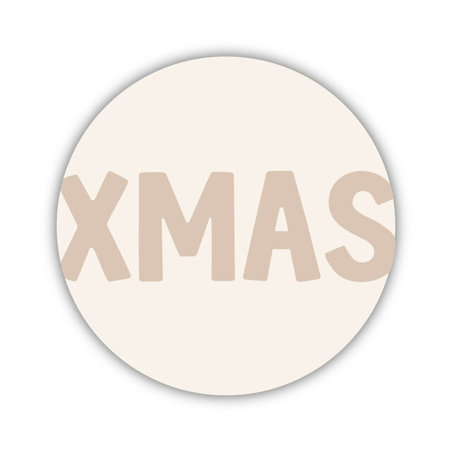 Onderzetter | Beige | Xmas
