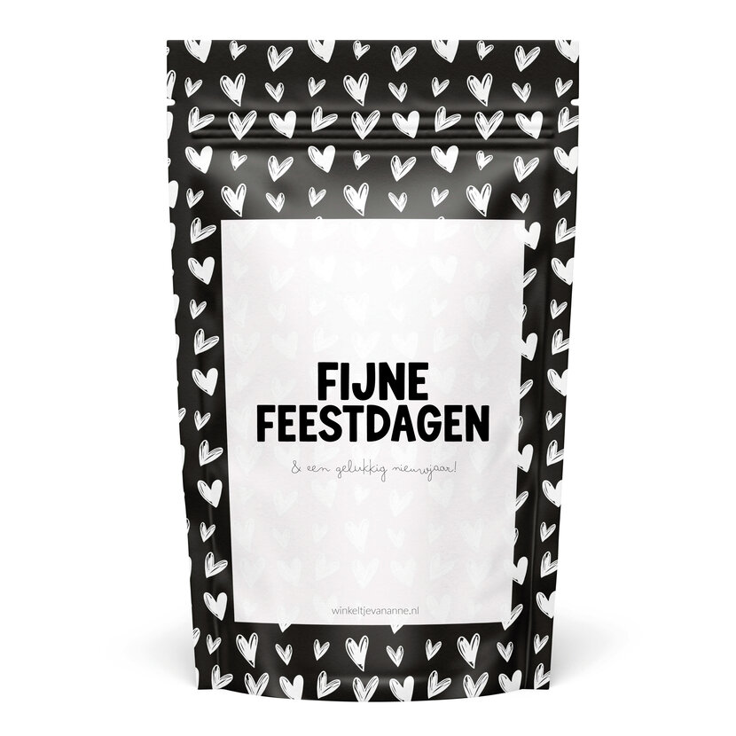 Sweeties | Snoepzak hartjes | Fijne feestdagen