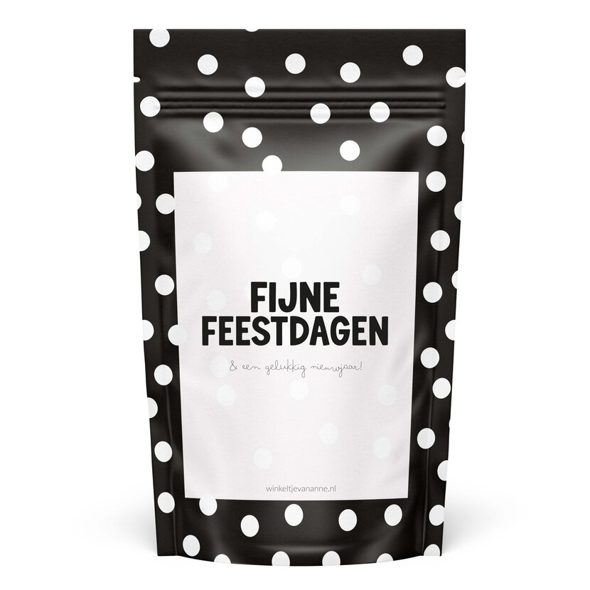 Sweeties | Snoepzak dots | Fijne feestdagen