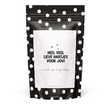 Sweeties | Snoepzak dots | Hartjes feestdagen