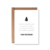 Kerstkaart | Boom vol ballen