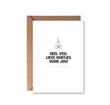 Kerstkaart | Hartjes feestdagen
