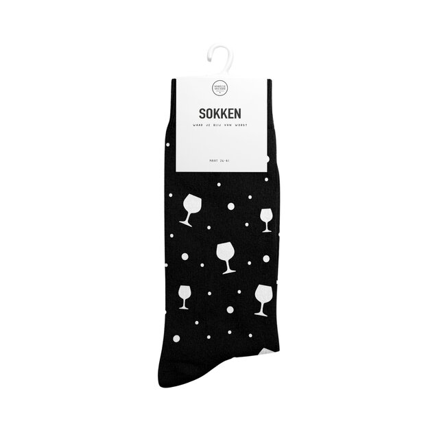 Sokken | Wijnglaasjes | In geschenkverpakking