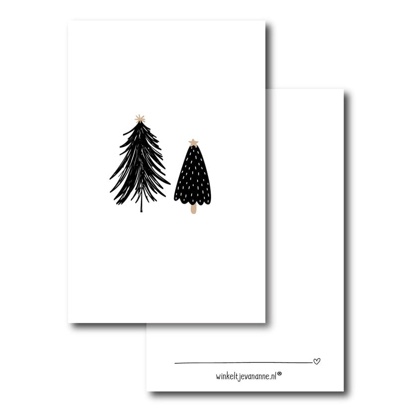 Minikaartje | Twee boompjes