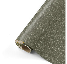 Rol inpakpapier | Sparkling stars groen | 3 meter