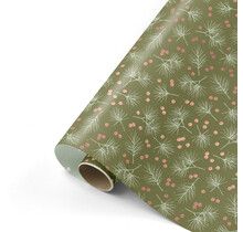 Rol inpakpapier | Dennentakjes Groen | 3 meter
