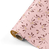 Rol inpakpapier | Leafs Roze | 3 meter