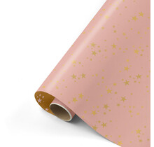 Rol inpakpapier | Stars Roze | 3 meter