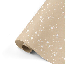 Rol inpakpapier | Stars Kraft | 3 meter