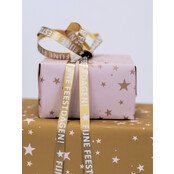 Rol inpakpapier | Stars Camel Pink | 3 meter
