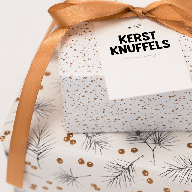 Rol inpakpapier | Sparkling Stars Dennentak | 3 meter