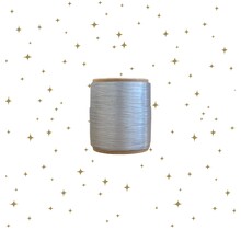 Mini klosje lint  | Zilver Mat | 10 meter