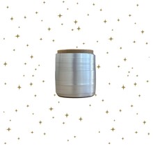 Mini klosje lint  | Zilver Glans | 10 meter