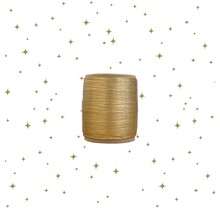 Mini klosje lint  | Goud Mat | 10 meter