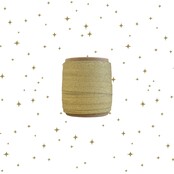 Mini klosje lint  | Goud Sparkling | 10 meter