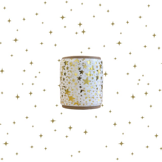 Mini klosje lint  | Voordeelset Shiny Gold | 4 x 10 meter Mini klosje lint  | Voordeelset Shiny Gold | 4 x 10 meter